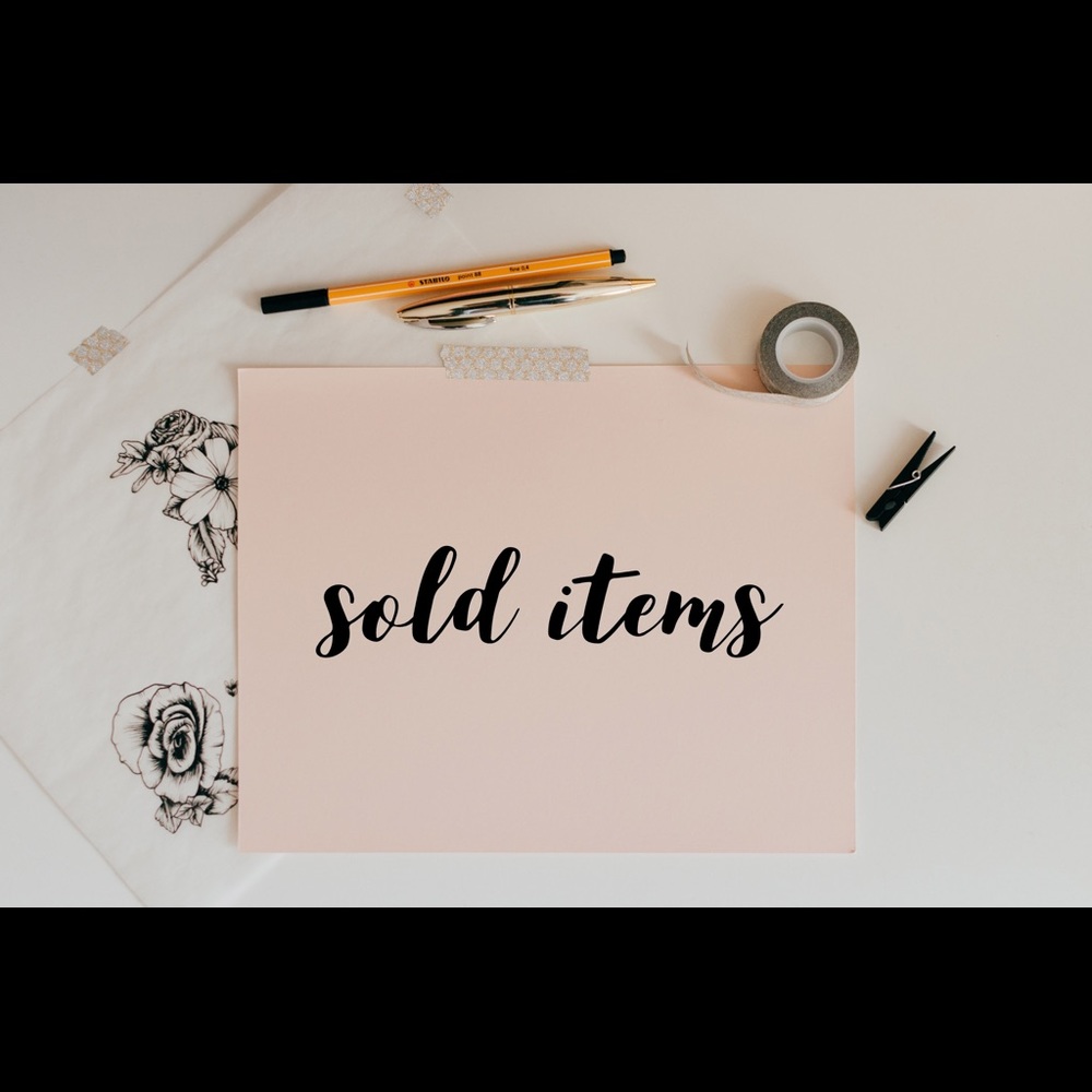 sold items